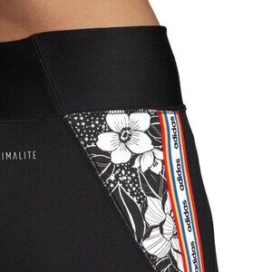 Adidas x Farm Rio Floral Stripe Leggings | Black